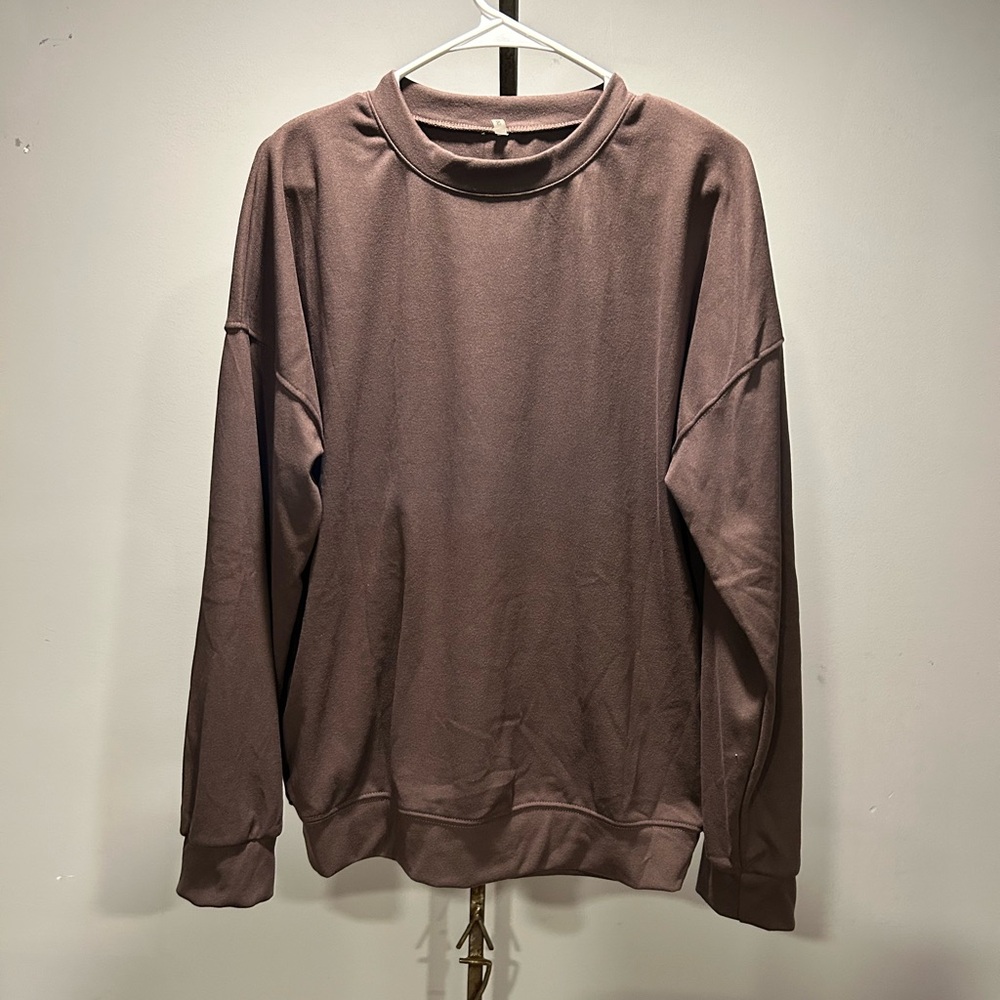 NWOT Chocolate brown sweatshirt